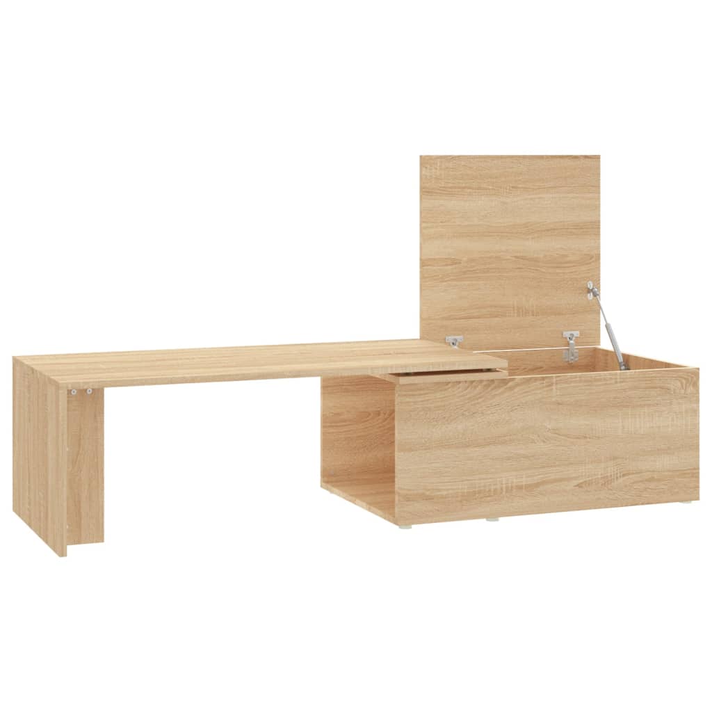 vidaXL Stolik kawowy, dąb sonoma 150x50x35 cm, materiał drewnopochodny