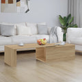 vidaXL Stolik kawowy, dąb sonoma 150x50x35 cm, materiał drewnopochodny