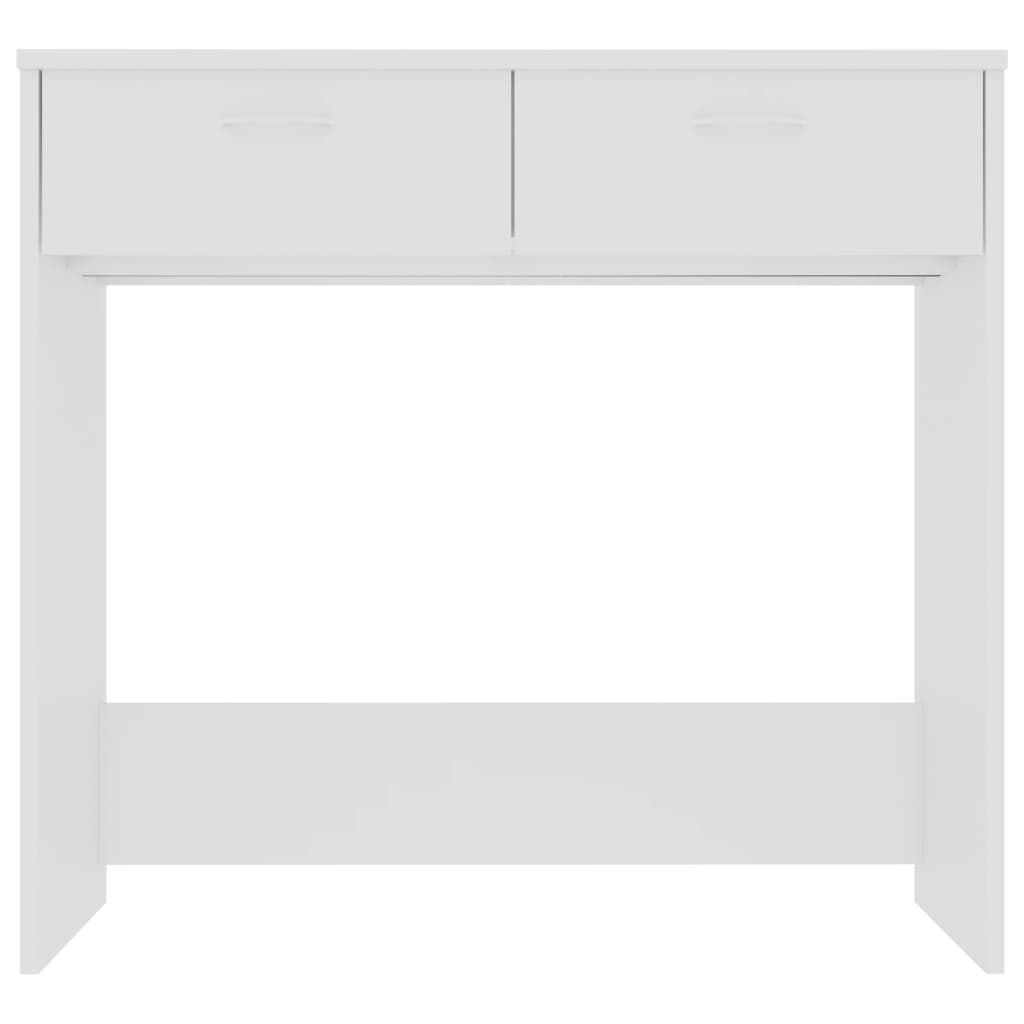 vidaXL Biurko, białe, 80x40x75 cm, materiał drewnopochodny