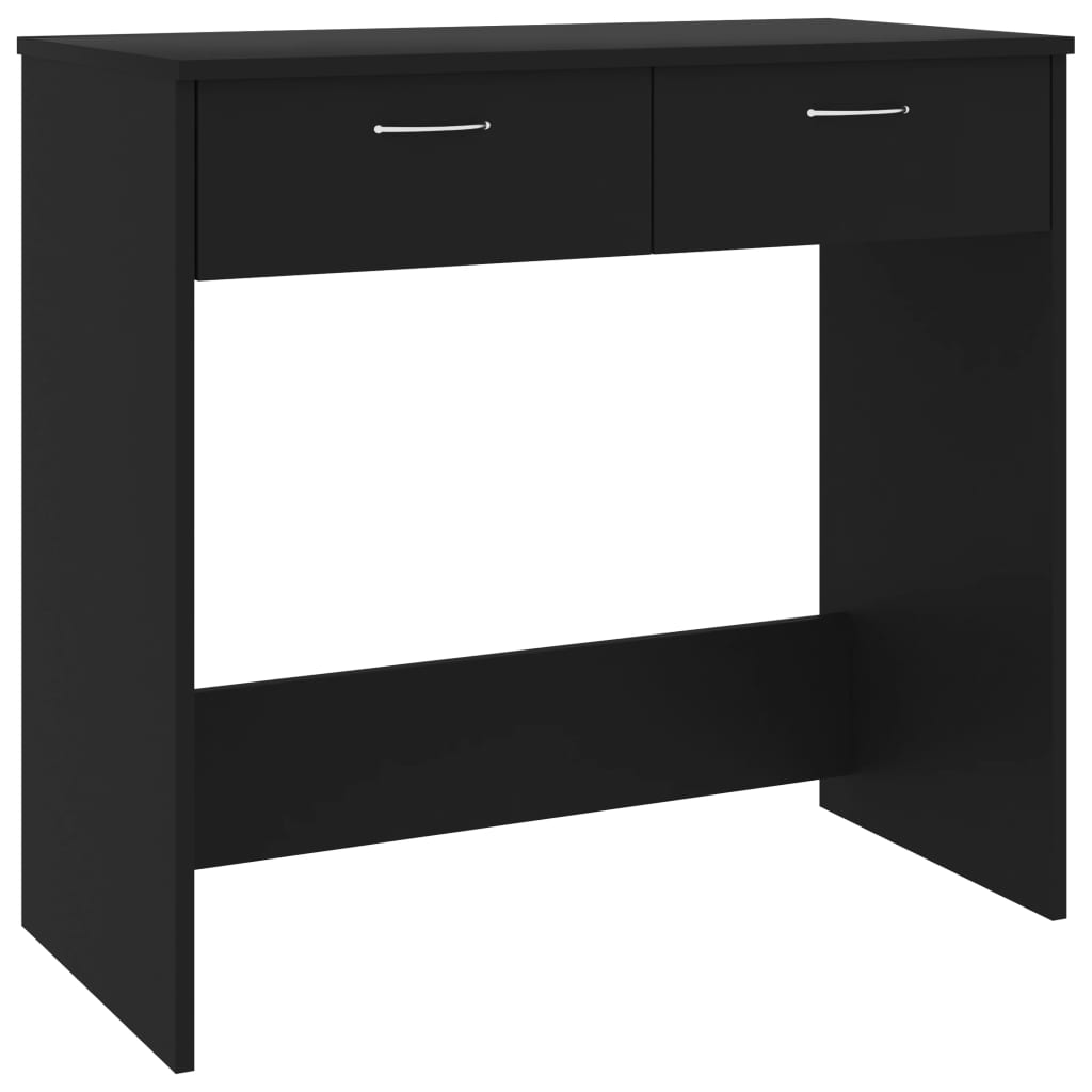 vidaXL Biurko, czarne, 80x40x75 cm, materiał drewnopochodny