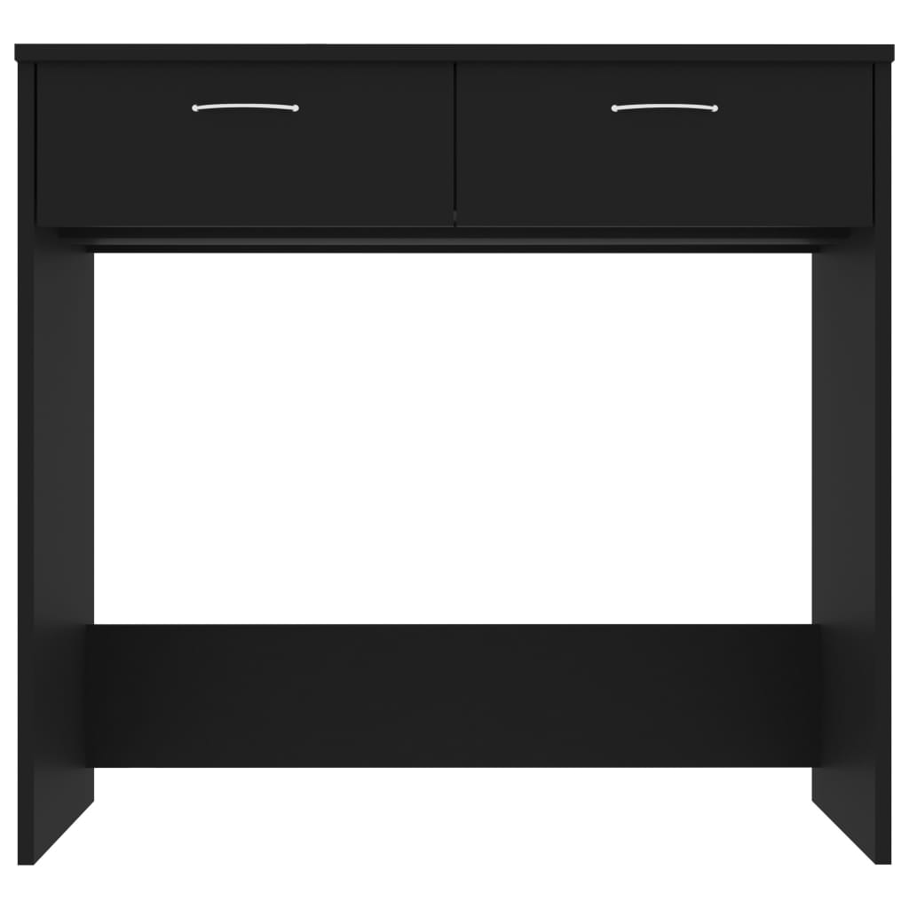 vidaXL Biurko, czarne, 80x40x75 cm, materiał drewnopochodny