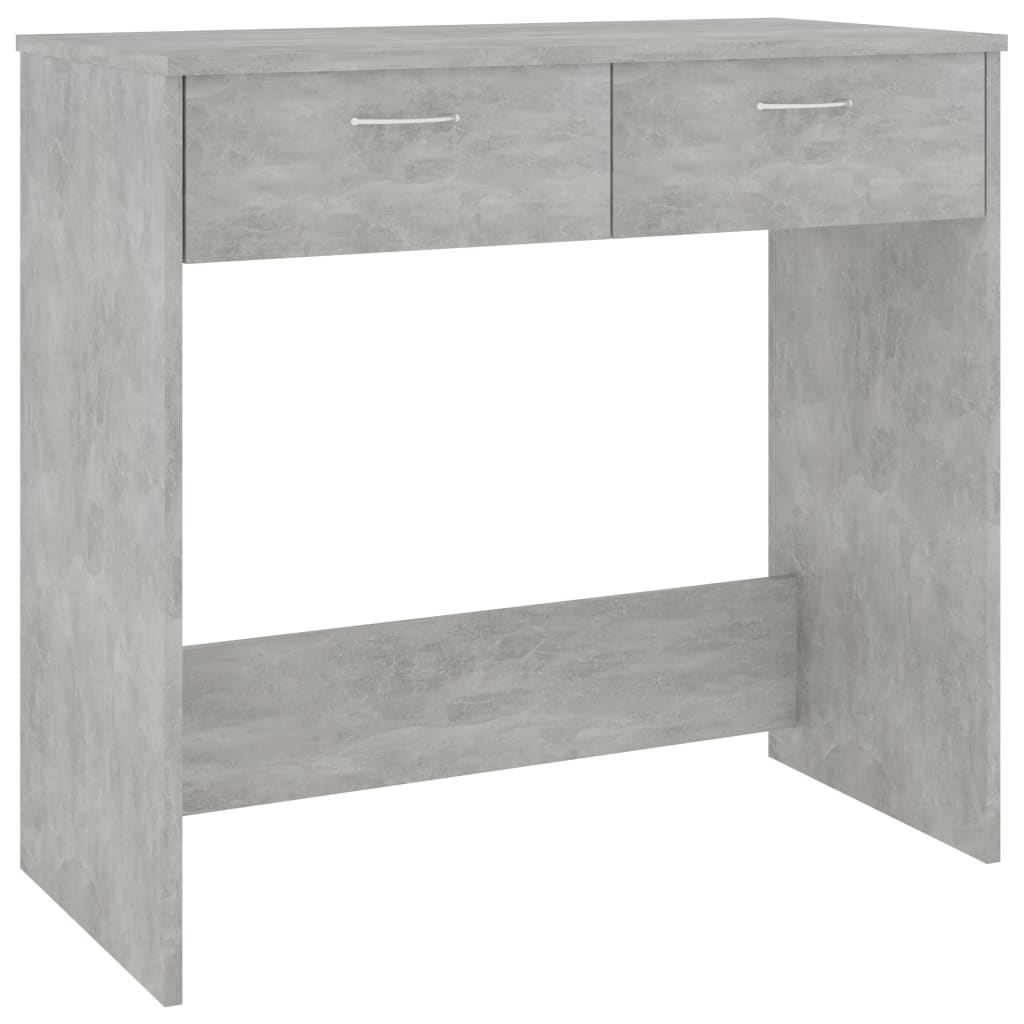 vidaXL Biurko, szarość betonu, 80x40x75 cm, materiał drewnopochodny