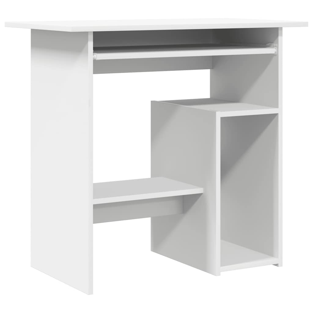 vidaXL Biurko, białe, 80x45x74 cm, materiał drewnopochodny