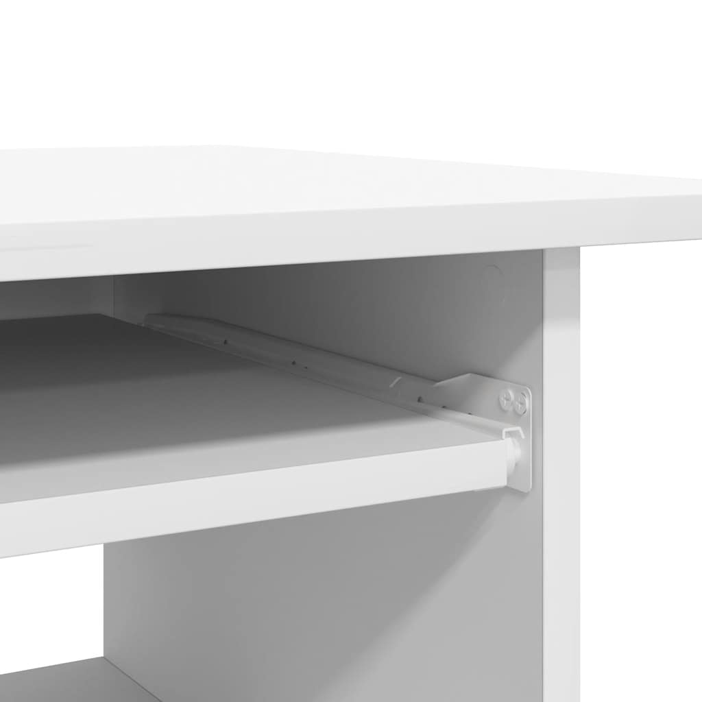 vidaXL Biurko, białe, 80x45x74 cm, materiał drewnopochodny