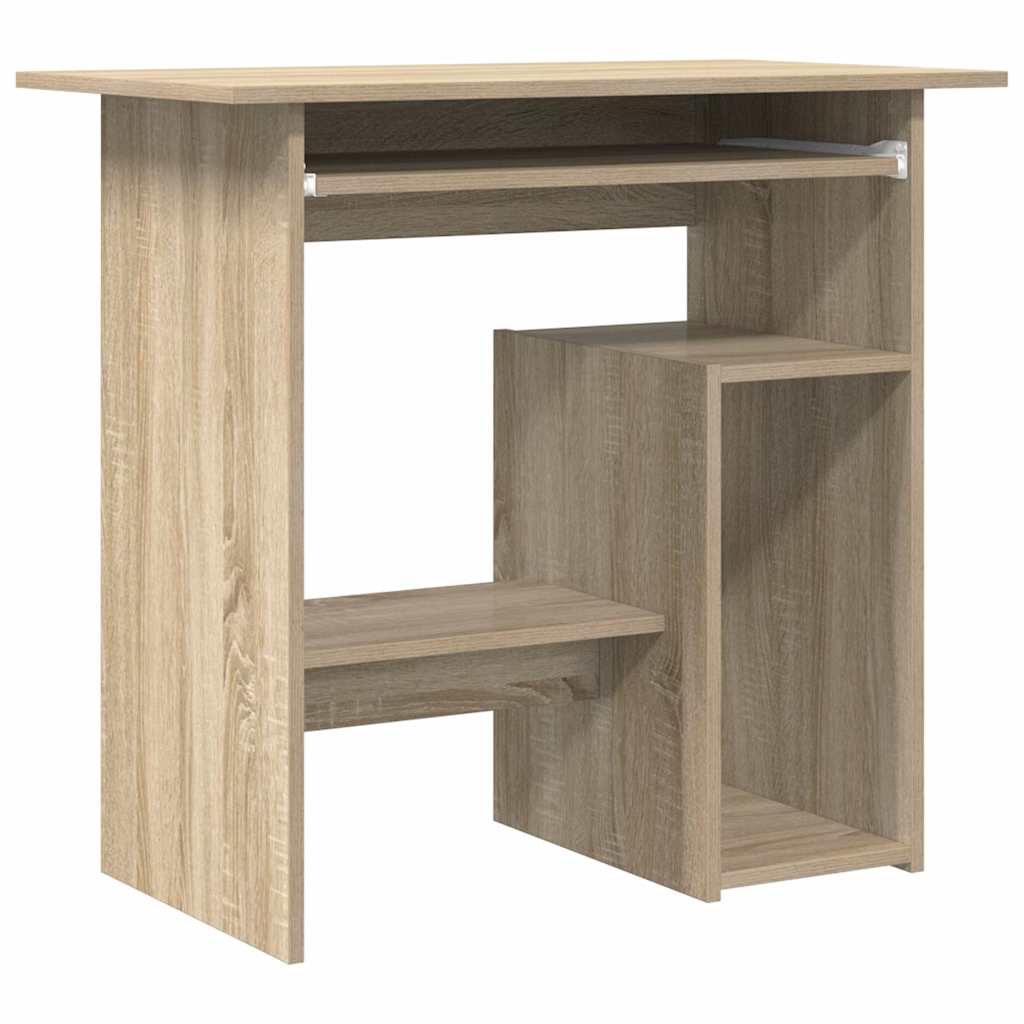 vidaXL Biurko, dąb sonoma, 80x45x74 cm, materiał drewnopochodny