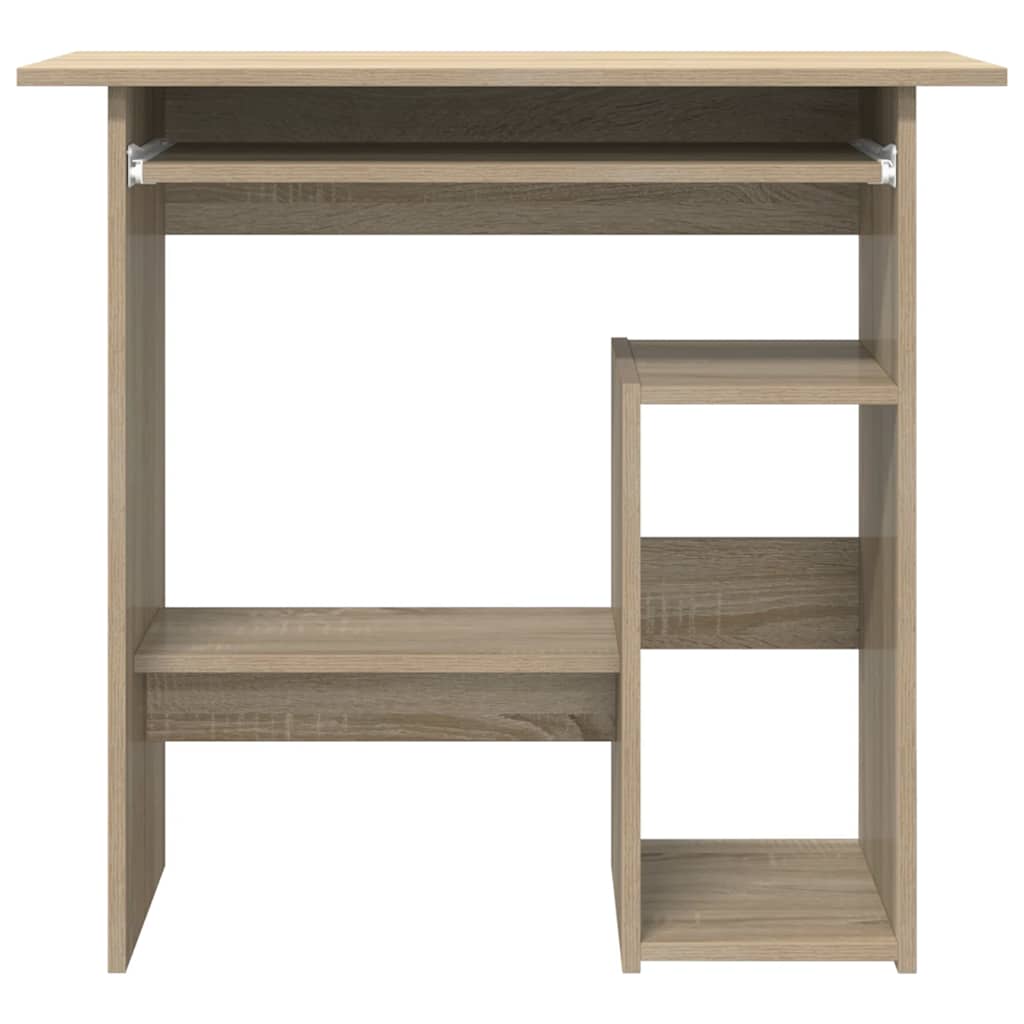 vidaXL Biurko, dąb sonoma, 80x45x74 cm, materiał drewnopochodny