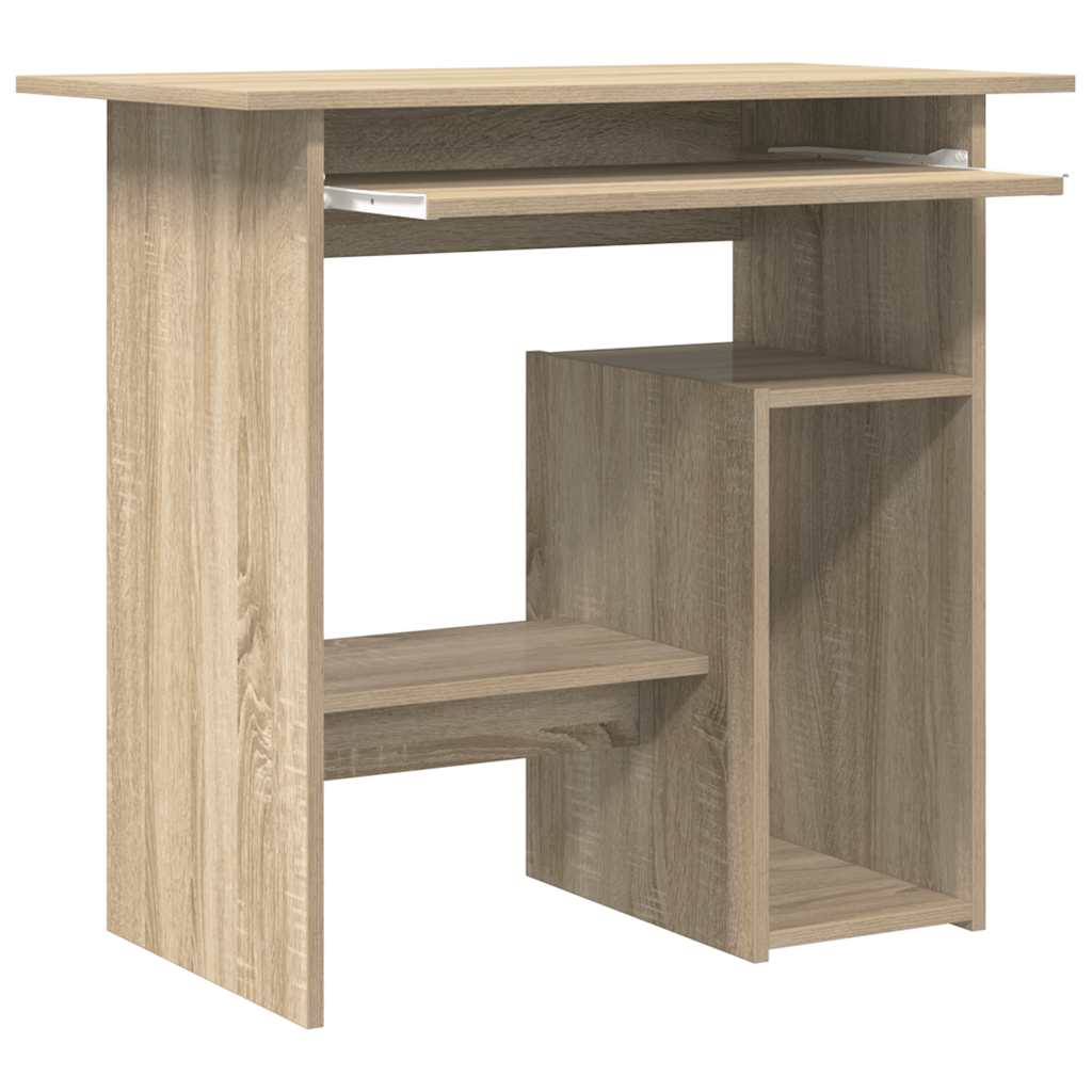 vidaXL Biurko, dąb sonoma, 80x45x74 cm, materiał drewnopochodny