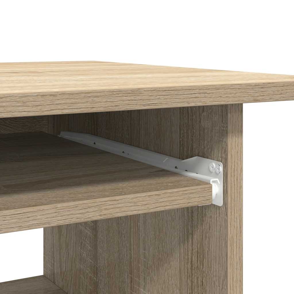 vidaXL Biurko, dąb sonoma, 80x45x74 cm, materiał drewnopochodny
