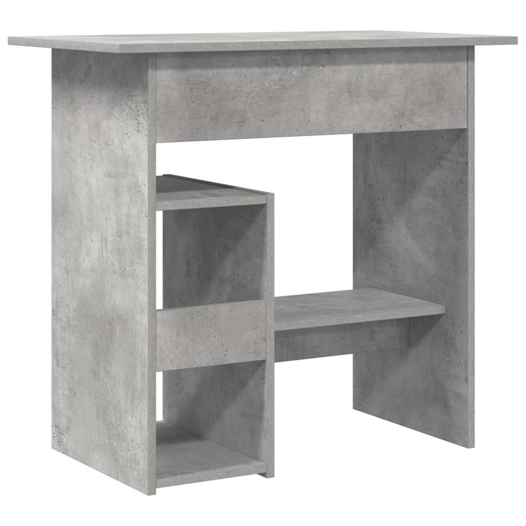 vidaXL Biurko, betonowa szarość, 80x45x74 cm, materiał drewnopochodny