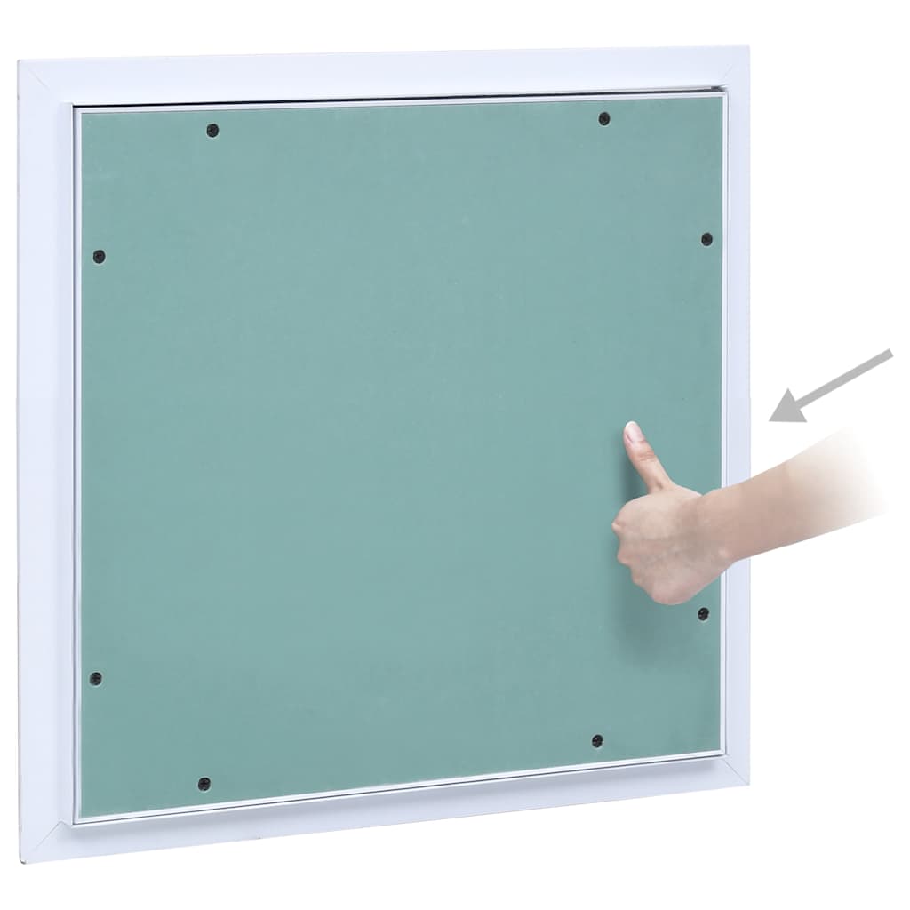 vidaXL Panel rewizyjny z aluminiową ramą i płytą gipsową, 300x300 mm