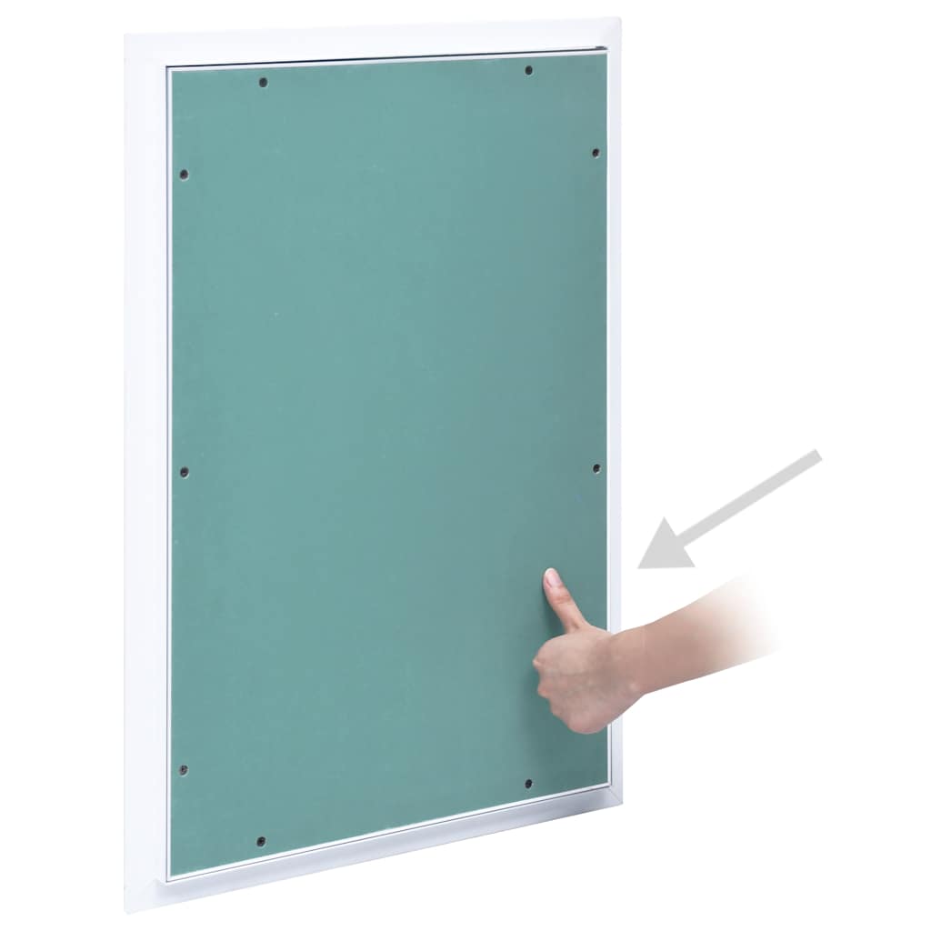 vidaXL Panel rewizyjny z aluminiową ramą i płytą z gipsu, 300x600 mm