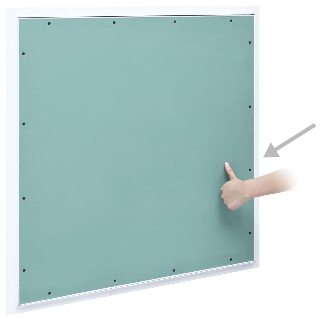 vidaXL Panel rewizyjny z aluminiową ramą i płytą z gipsu, 600x600 mm
