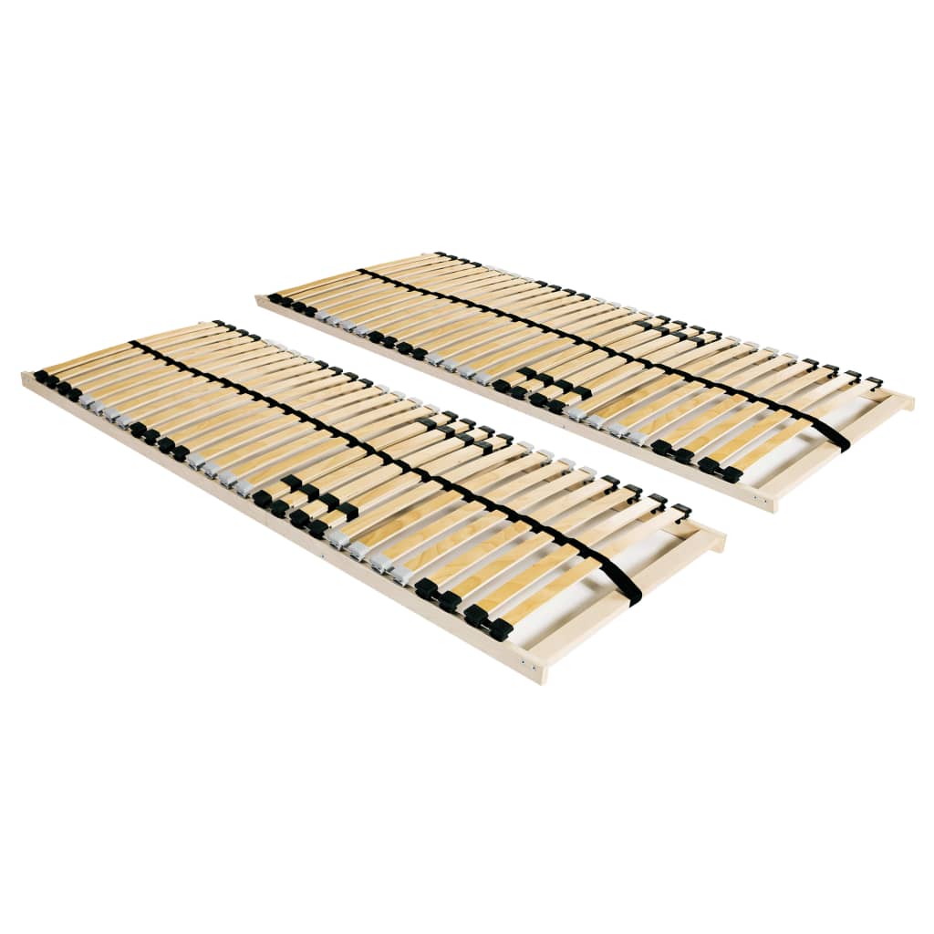 vidaXL Stelaże do łóżek, 2 szt., 28 listew, 7 stref, 70 x 200 cm