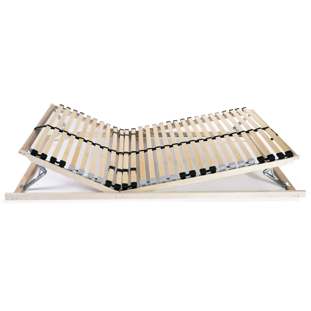 vidaXL Stelaże do łóżek, 2 szt., 28 listew, 7 stref, 90 x 200 cm