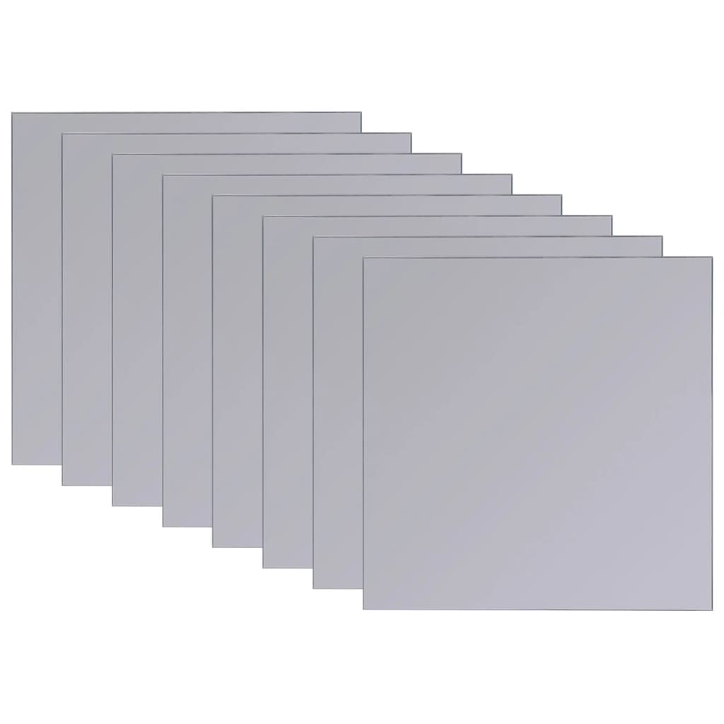 vidaXL Bezramkowe płytki lustrzane, szklane, 16 szt., 20,5 cm