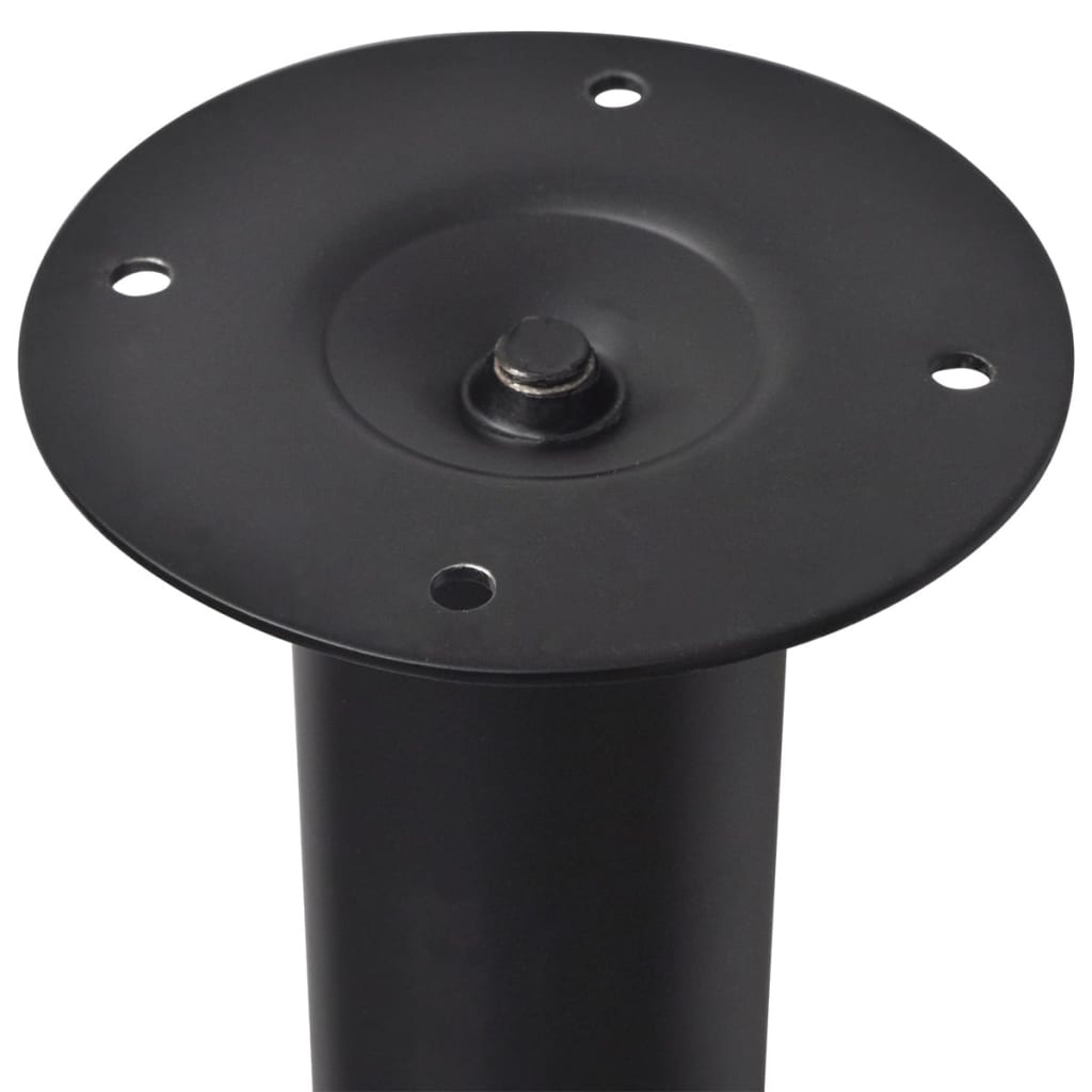 vidaXL Teleskopowe nogi do stołu, 4 szt., czarne, 710-1100 mm
