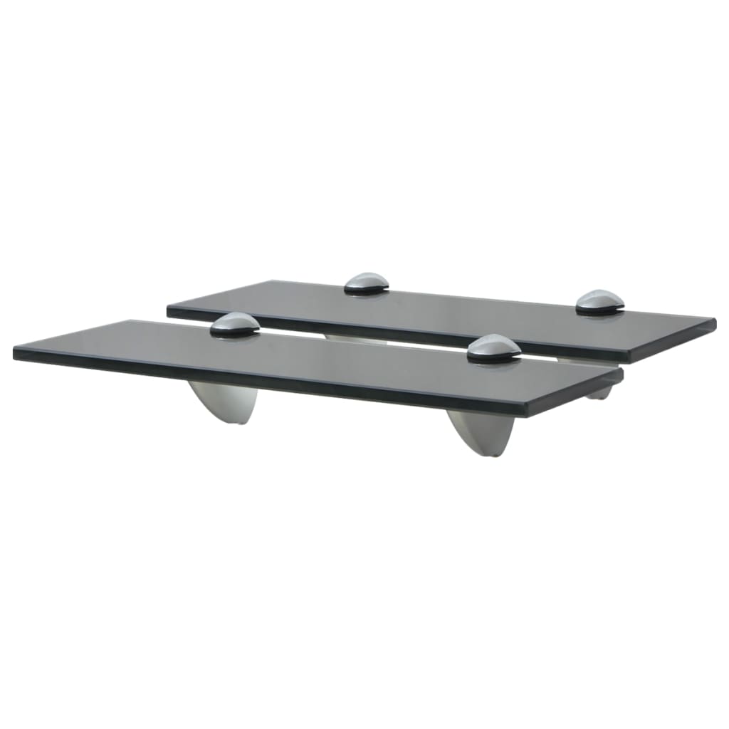 vidaXL Półki szklane, 2 szt., 30 x 10 cm, 8 mm