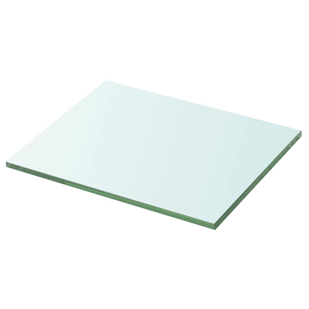vidaXL Półki, 2 szt., panel z przezroczystego szkła, 20 x 20 cm
