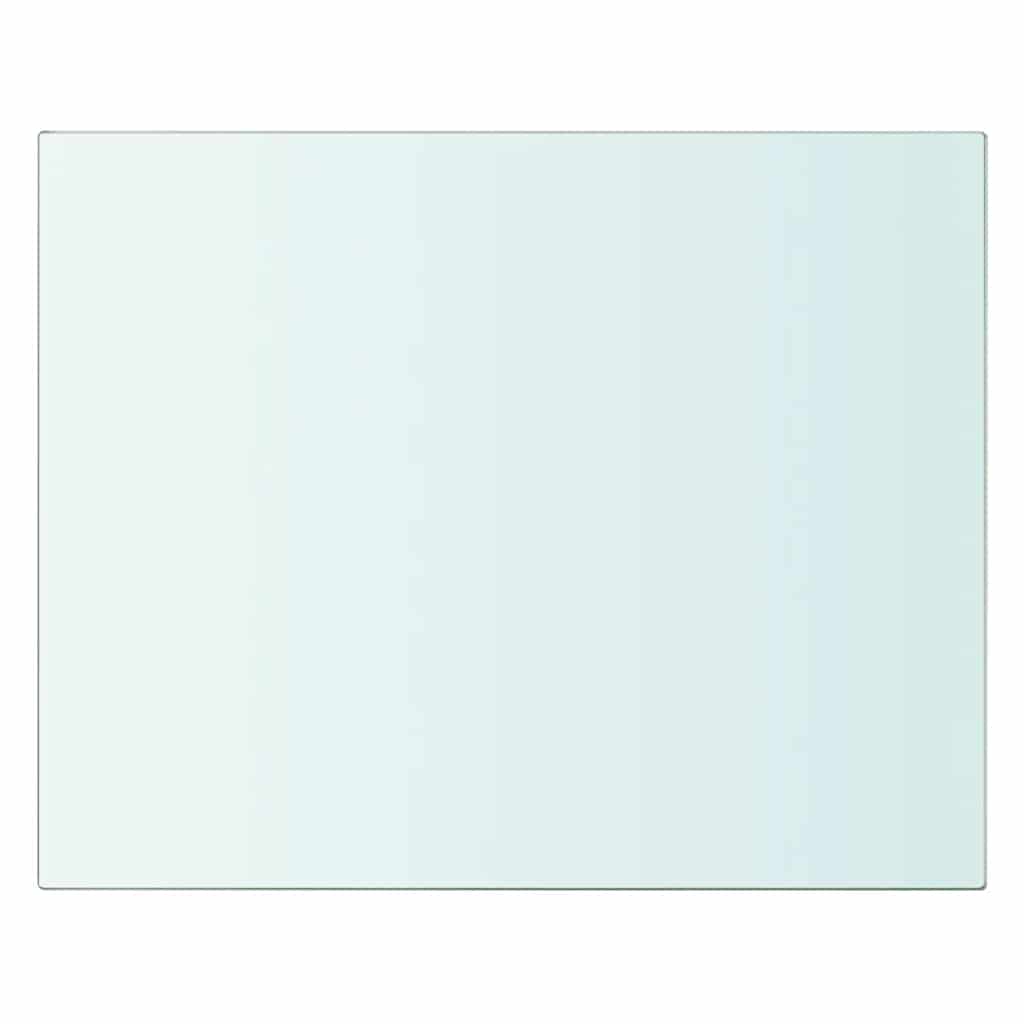 vidaXL Półki, 2 szt., panel z przezroczystego szkła, 20 x 20 cm