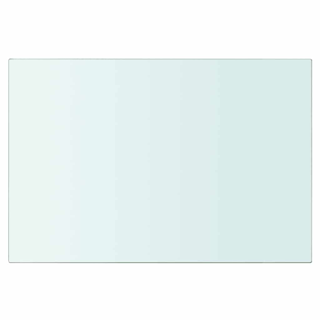 vidaXL Półki, 2 szt., panel z przezroczystego szkła, 30 x 15 cm