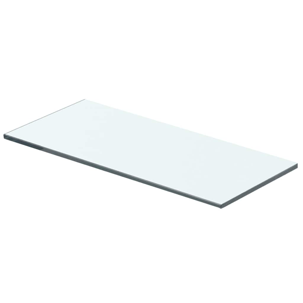 vidaXL Półki, 2 szt., panel z przezroczystego szkła, 40 x 12 cm