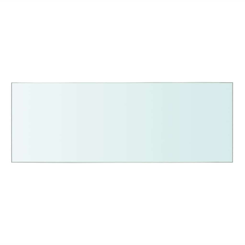 vidaXL Półki, 2 szt., panel z przezroczystego szkła, 40 x 12 cm