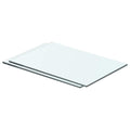 vidaXL Półki, 2 szt., panel z przezroczystego szkła, 40 x 20 cm