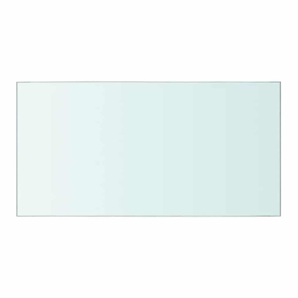 vidaXL Półki, 2 szt., panel z przezroczystego szkła, 40 x 20 cm