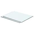 vidaXL Półki, 2 szt., panel z przezroczystego szkła, 40 x 25 cm