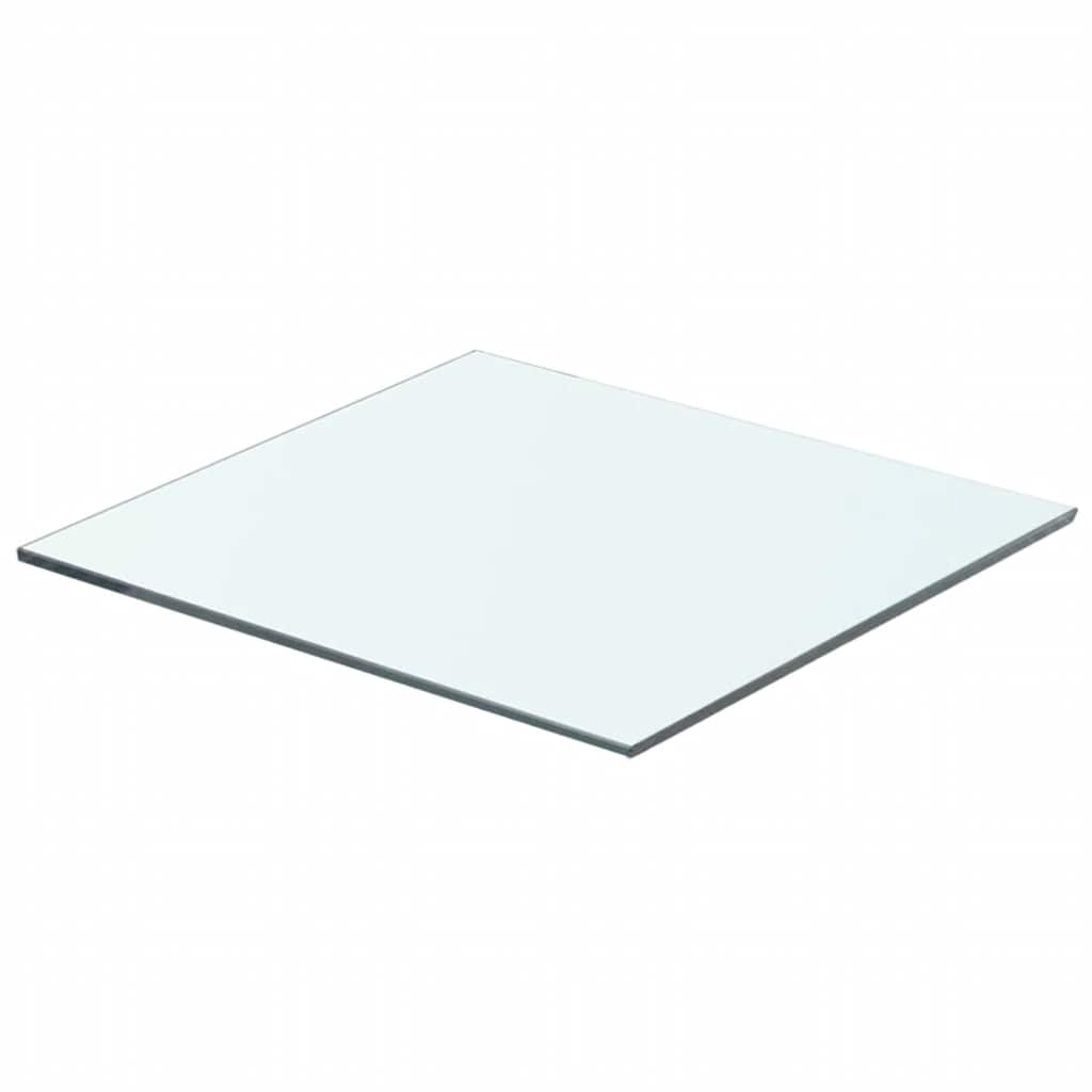 vidaXL Półki, 2 szt., panel z przezroczystego szkła, 40 x 30 cm