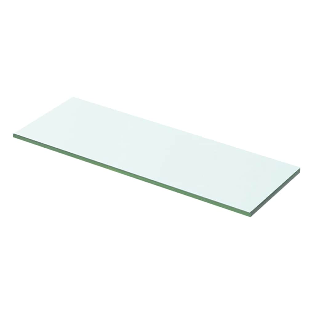 vidaXL Półki, 2 szt., panel z bezbarwnego szkła, 50 x 12 cm