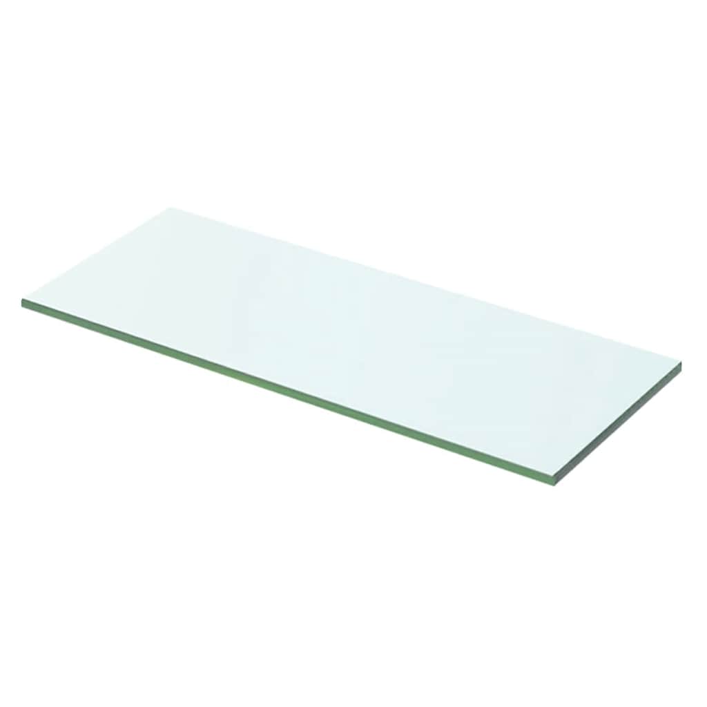 vidaXL Półki, 2 szt., panel z bezbarwnego szkła, 50 x 15 cm