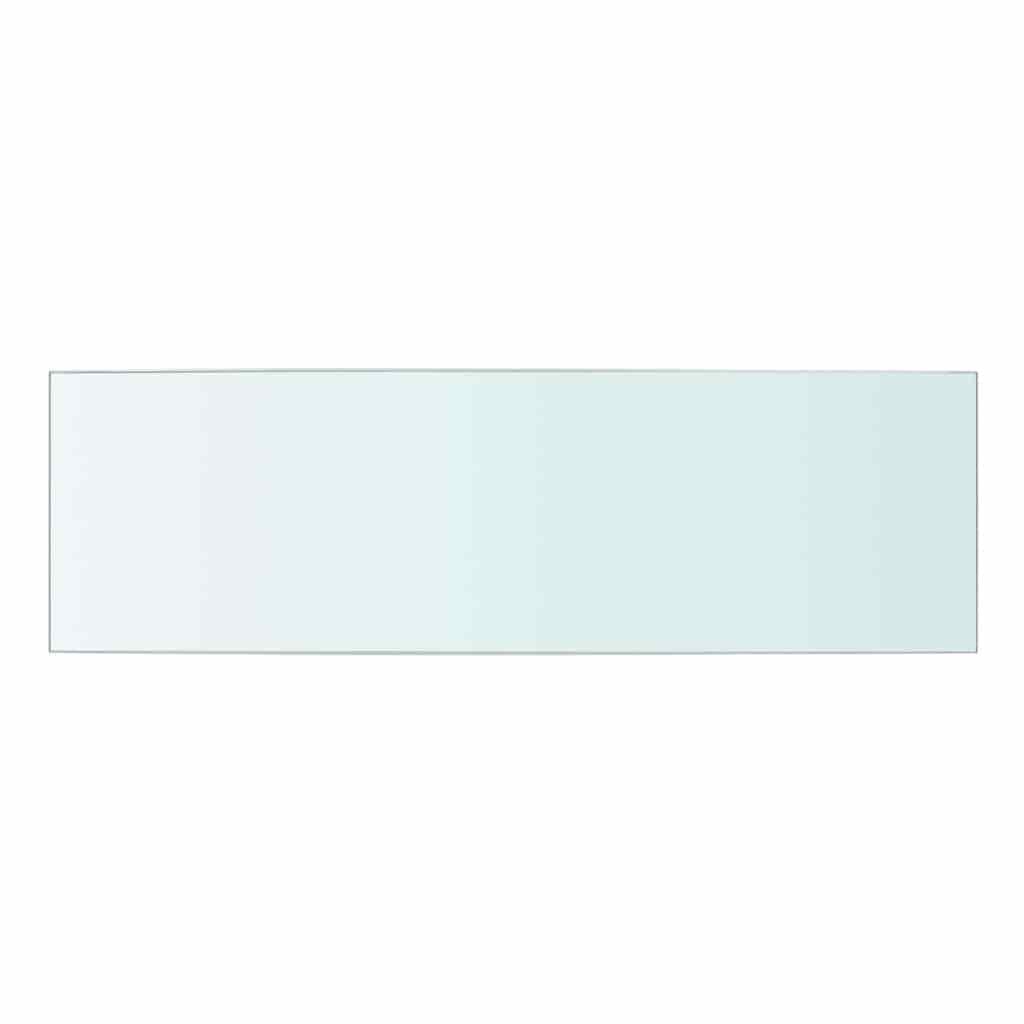 vidaXL Półki, 2 szt., panel z bezbarwnego szkła, 50 x 15 cm