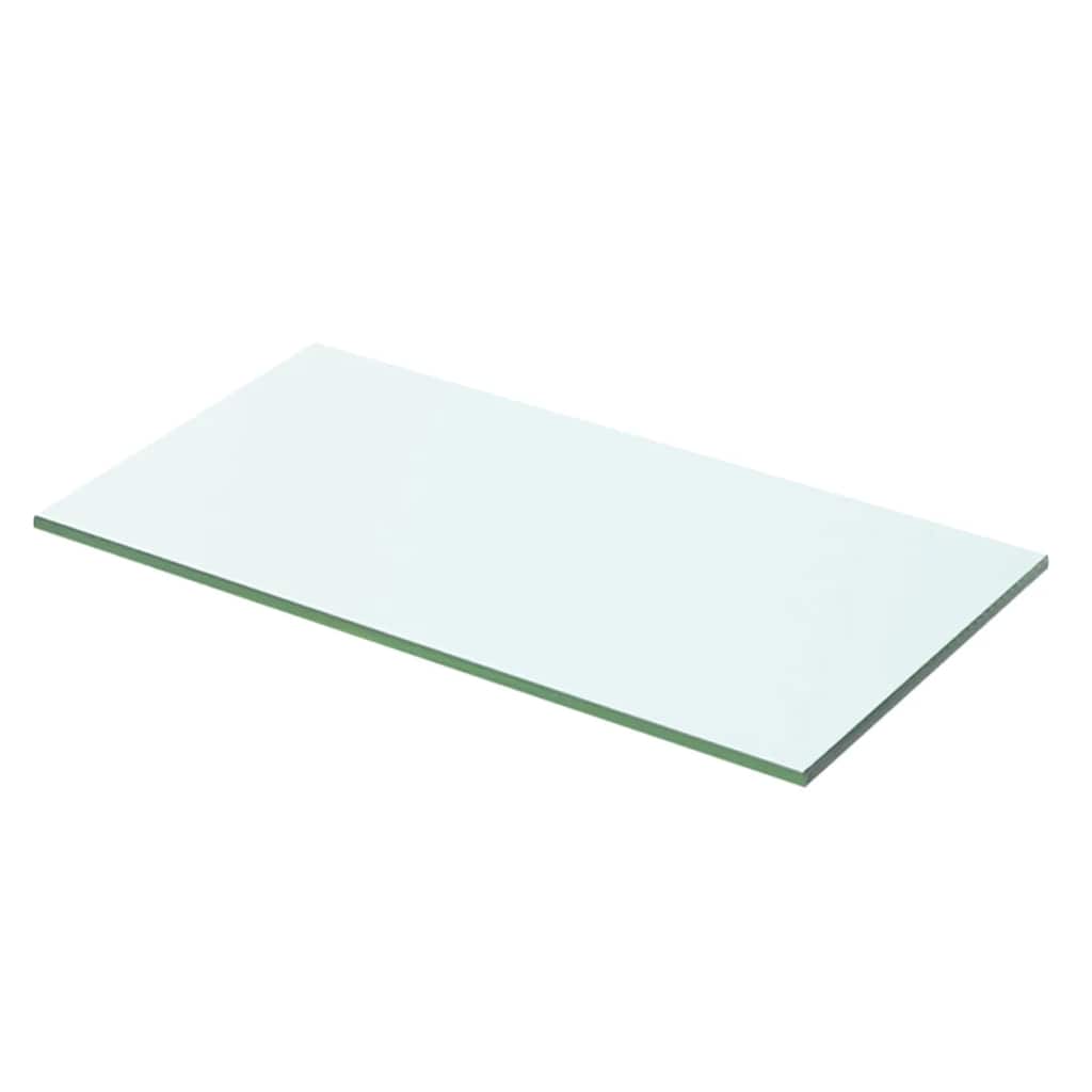 vidaXL Półki, 2 szt., panel z bezbarwnego szkła, 50 x 20 cm
