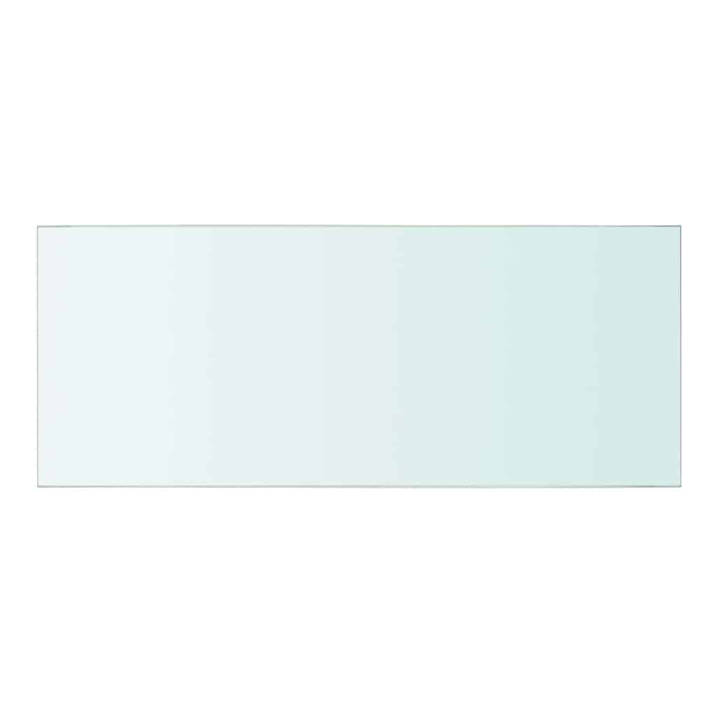 vidaXL Półki, 2 szt., panel z bezbarwnego szkła, 50 x 20 cm