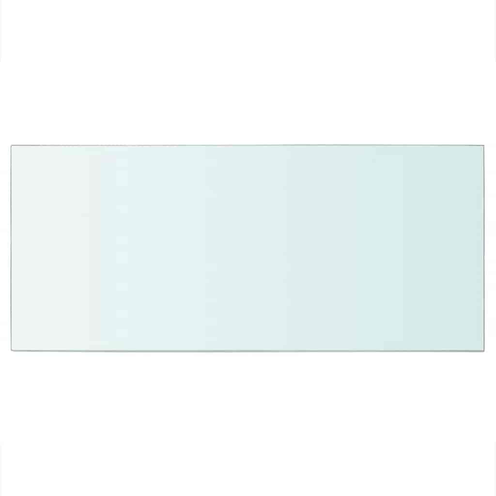 vidaXL Półki, 2 szt., panel z przezroczystego szkła, 50 x 25 cm