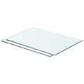 vidaXL Półki, 2 szt., panel z przezroczystego szkła, 50 x 30 cm