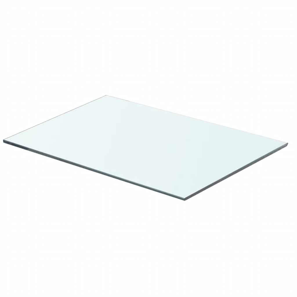 vidaXL Półki, 2 szt., panel z przezroczystego szkła, 50 x 30 cm