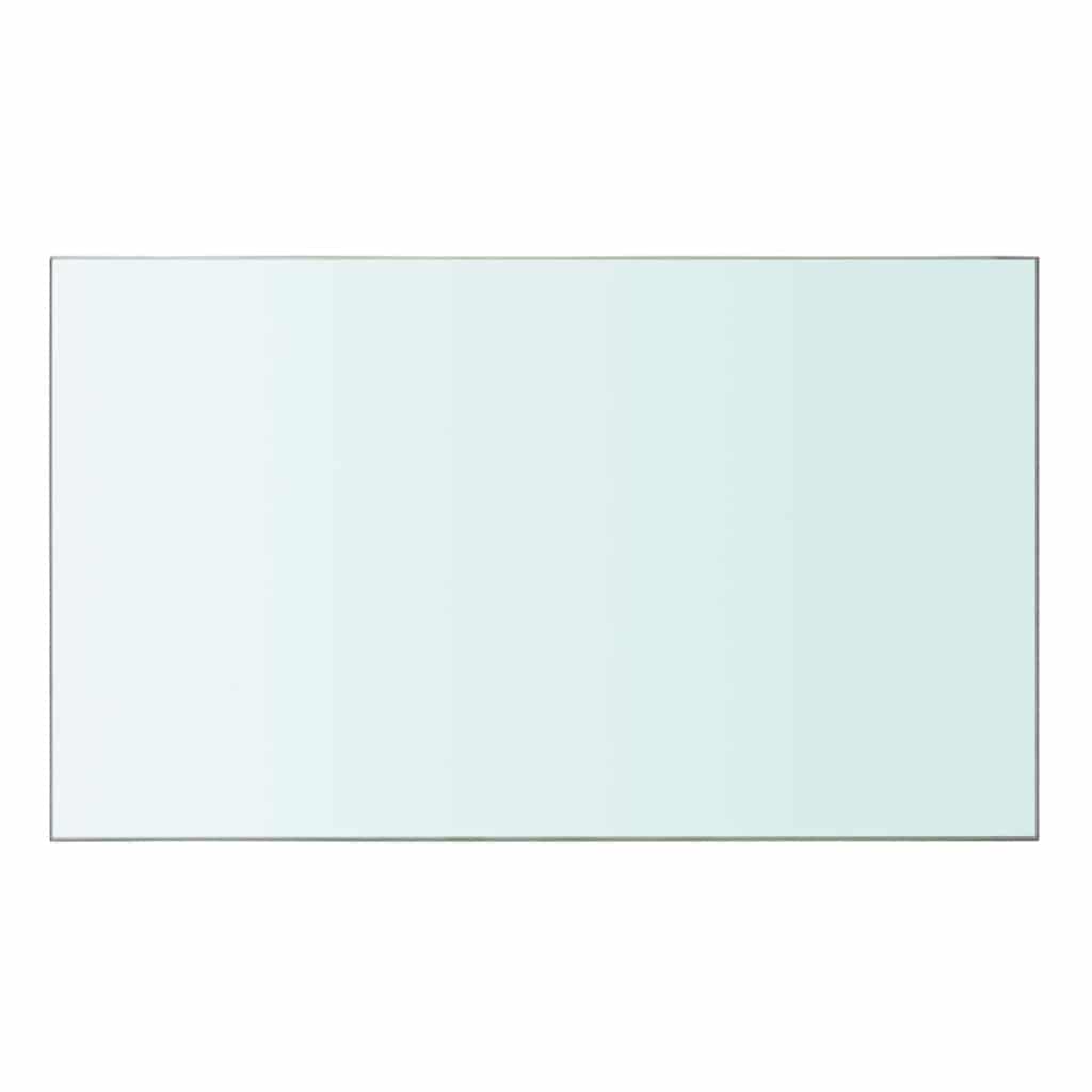 vidaXL Półki, 2 szt., panel z przezroczystego szkła, 50 x 30 cm