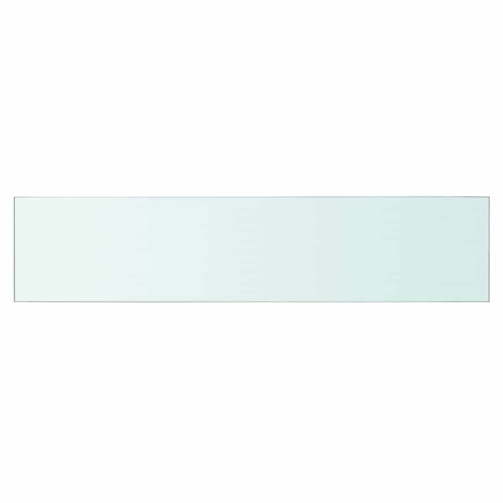 vidaXL Półki, 2 szt., panel z bezbarwnego szkła, 60 x 12 cm