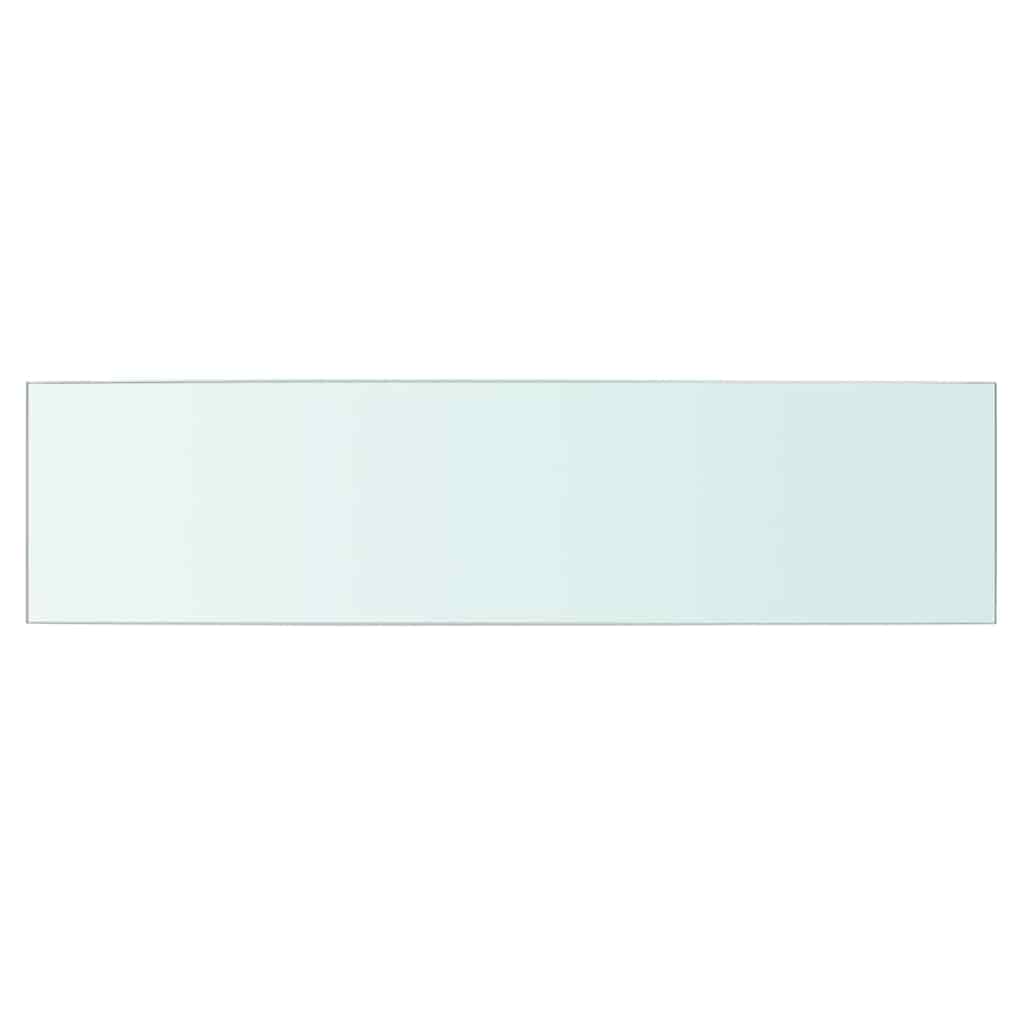 vidaXL Półki, 2 szt., panel z przezroczystego szkła, 60 x 15 cm