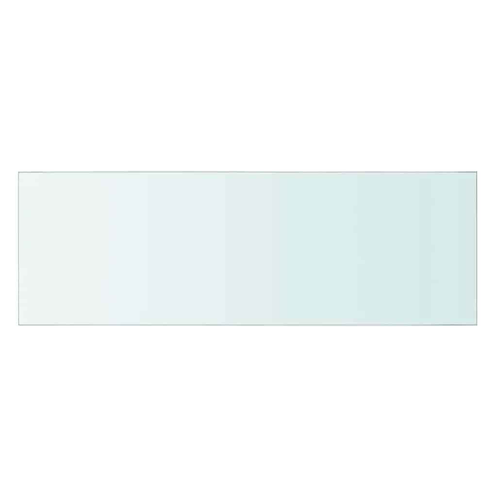 vidaXL Półki, 2 szt., panel z przezroczystego szkła, 60 x 20 cm