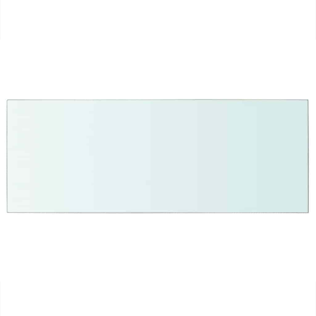 vidaXL Półki, 2 szt., szklany, przezroczysty panel, 60 x 25 cm