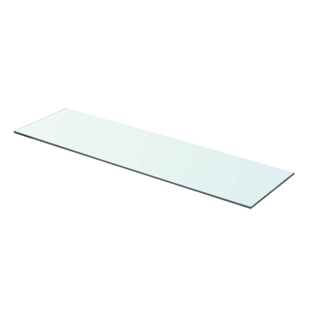 vidaXL Półki, 2 szt., panel z bezbarwnego szkła, 70 x 20 cm