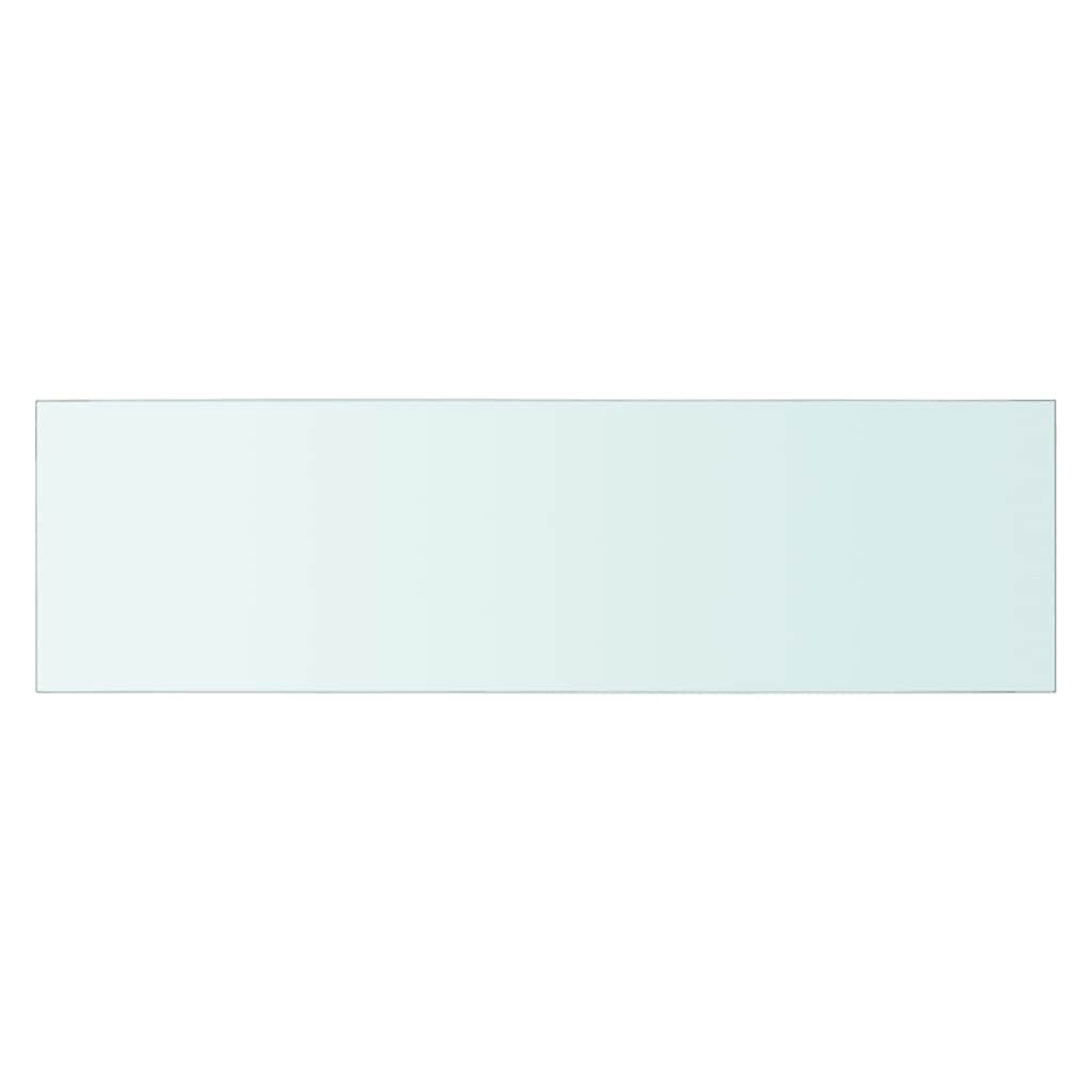vidaXL Półki, 2 szt., panel z bezbarwnego szkła, 70 x 20 cm