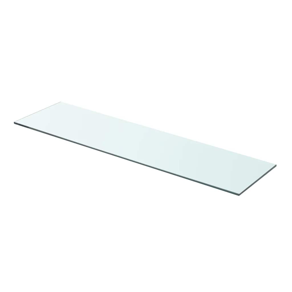 vidaXL Półki, 2 szt., panel z bezbarwnego szkła, 80 x 20 cm