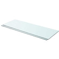 vidaXL Półki, 2 szt., panel z przezroczystego szkła, 80 x 30 cm