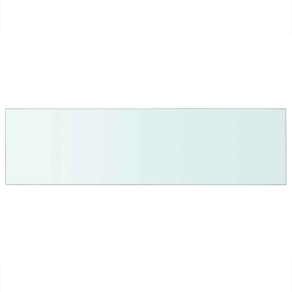vidaXL Półki, 2 szt., panel z przezroczystego szkła, 90 x 25 cm