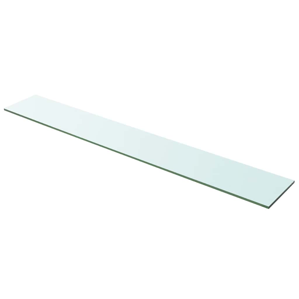 vidaXL Półki, 2 szt., panel z przezroczystego szkła, 100 x 15 cm
