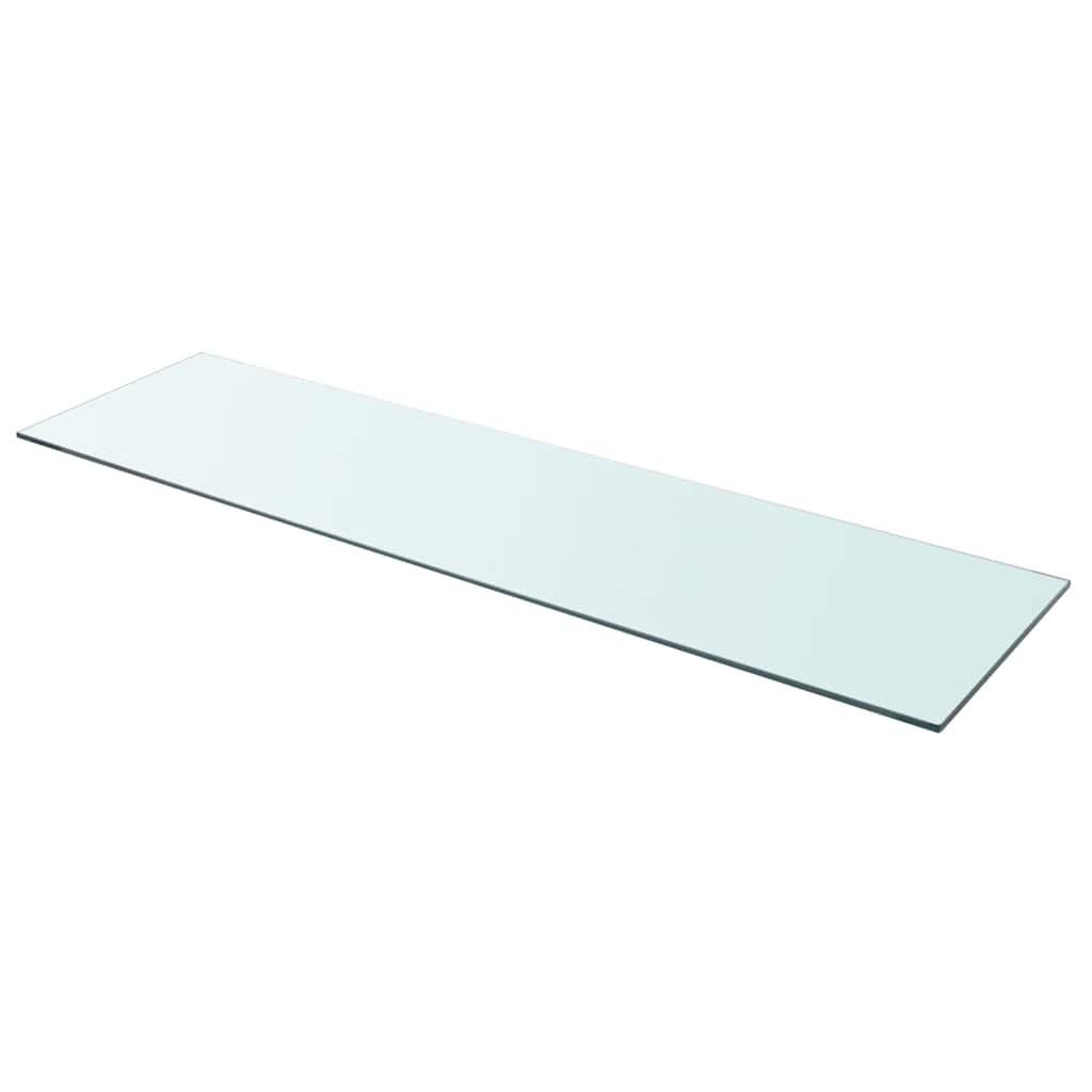 vidaXL Półki, 2 szt., panel z przezroczystego szkła, 110 x 30 cm